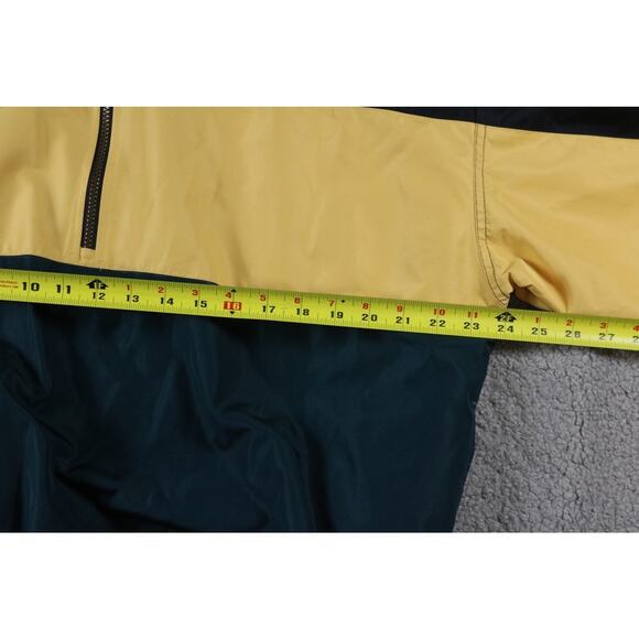Vintage Cutter and Buck Windbreaker XL Black Yellow Green 1/4 Zip Hong Kong - Picture 6 of 7